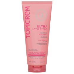 Topicrem Ultra-Hydratant Gommage Doux 3-en-1 200 ml – Visage, Corps et Maillot