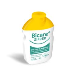 Gifrer Bicare+ Poudre Blancheur Fraîcheur - 60g - Menthe Verte - Anti-taches & haleine fraîche