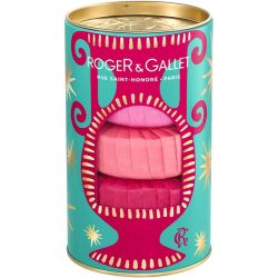 Roger & Gallet Coffret de Noël 3 Savons Bienfaisants - 3x100g - Fleur de figuier, Gingembre Rouge, Rose