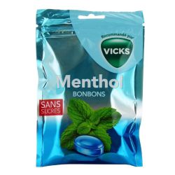 Vicks Bonbons Menthol Sans Sucres - 72g