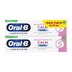 Oral-B Calm Dentifrice Original - Sensibilité Gencives & Émail - 2 x 75 ml