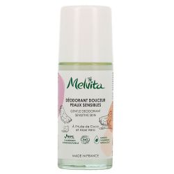 Melvita Déodorant Douceur Bio - Peaux Sensibles - Enrichi en Huile de Coco et Aloe Vera - 50 ml