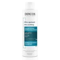 Vichy Dercos Ultra Apaisant Shampoing - 200 ml - Cheveux Normaux à Gras