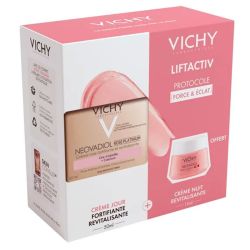 Vichy Neovadiol Protocole Force & Eclat Rose Platinium - Crème de Jour + Crème de Nuit OFFERTE