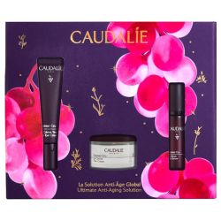 Caudalie Premier Cru Coffret La Solution Anti-Âge Global - Crème Yeux + Sérum + Crème Anti-Âge Global