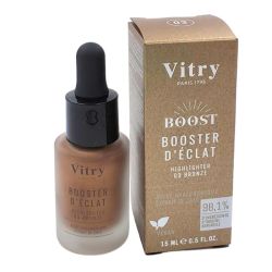 Vitry Boost Booster d'Éclat Highlighter 03 Bronze 15 ml - Enlumineur hybride pour un fini lumineux naturel et sur mesure