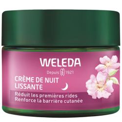 Weleda Crème de Nuit Lissante à la Rose Musquée & Thé Blanc 40ml – Régénération et premières rides
