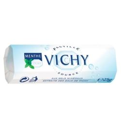 Pastille Vichy Parfum Menthe - Avec Sucre - Haleine Fraîche - 25g