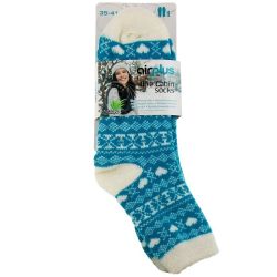 AirPlus Aloe Cabin Socks Chaussettes Hydratantes Femme Cœur Bleu - 35-41