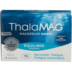 Thalamag Magnésium Marin Équilibre Intérieur - 15 comprimés - Soutient l’énergie et l’équilibre nerveux