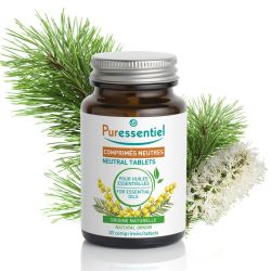 Puressentiel Comprimés Neutres pour Huiles Essentielles 30 Comprimés – Support oral enrichi en Acérola