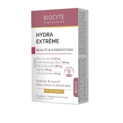 Biocyte Hydra Extrême Beauté & Hydratation Peaux Sèches Déshydratées - 40 Gélules