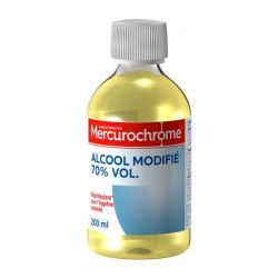Mercurochrome Alcool Modifié 70% Vol - 200 ml