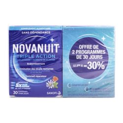 Novanuit Triple action - Lot de 2x30cprimés