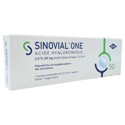 IBSA Sinovial One 2,0% 1 seringue 2,5 ml – viscosupplémentation des articulations