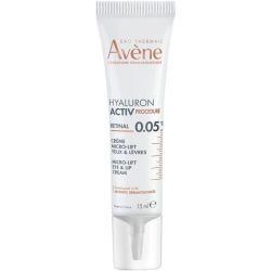 Avène Hyaluron Activ Procedure Crème Micro-lift Yeux & Lèvres 0.05% Rétinal - 15 ml - Lisse, comble et raffermit