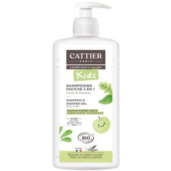 Cattier Kids Shampoing Douche 2en1 Pomme Verte Bio 500ml – Énergie et douceur