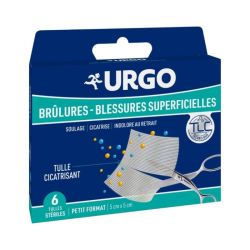 Urgo Brûlures et Blessures Superficielles Tulle Stérile - Soulage la douleur et favorise la cicatrisation