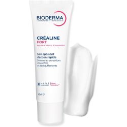 Bioderma Créaline Fort 40 ml – Soin d'action rapide ultra-apaisant pour peaux échauffées