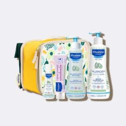 Mustela Sac à Dos Mes Premiers Produits - Gel lavant + Eau nettoyante + Lait hydratant + Crème change