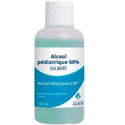 Gilbert Alcool Pédiatrique à 60° - 125 ml - Désinfectant Doux Dès la Naissance