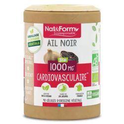 Nat&Form Ail Noir Fermenté Bio - 90 gélules - Antioxydant naturel et soutien cardiovasculaire