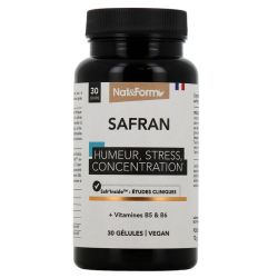 Nat&Form Safran Humeur, Stress & Concentration - 30 Gélules