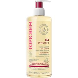 Topicrem DA PROTECT Huile Lavante Relipidante 500ml – Hygiène et anti-grattage