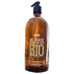 Les Petits Bains de Provence Gel Douche Surgras Sans Savon Bio Neutre - 1L - Visage Corps et Cheveux