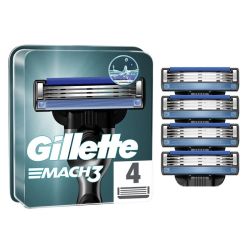 Gillette Mach3 Lames de Rasoir Jetables pour Homme - 3 Unités