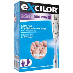 Excilor Duopower Extra Fort Cryothérapie & Gel Acide Mains et Pieds