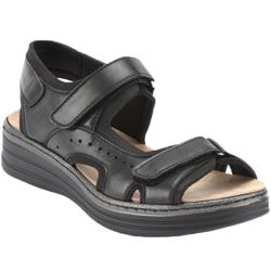 Gibaud CHUT Bergame Noir - Chaussures Confort Femme Pieds Déformés