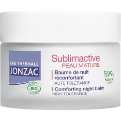 Eau Thermale Jonzac Sublimactive Peau Mature Baume de Nuit Réconfortant Bio - 50 ml - Régénère, nourrit et redonne éclat