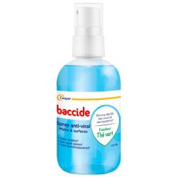 Baccide Spray Anti-viral Désinfectant - Mains & Surfaces - Thé Vert - 100ml
