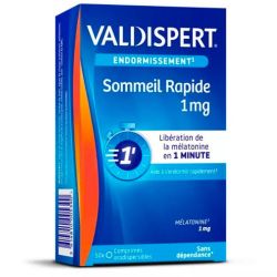 Valdispert Melatonine 1mg Sommeil Rapide - 50 Comprimés - Endormissement facilité, action rapide