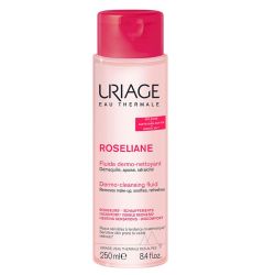 Uriage Roseliane Fluide Dermo Nettoyant - 250ml - Peaux Sensibles à Rougeurs