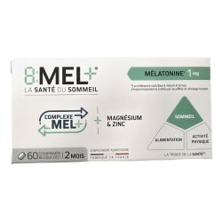 8:MEL+ Mélatonine 1mg - 60 comprimés