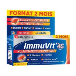 Forté Pharma ImmuVit'4G Multivitamines et Immunité - 60 Comprimés