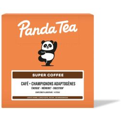 Panda Tea Super Coffee aux Champignons Adaptogènes 14 Sticks – Énergie et anti-fatigue