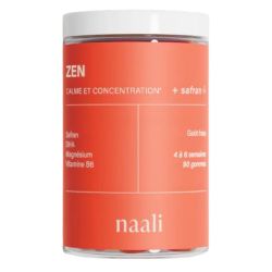 Naali Zen Gommes Calme et Concentration Safran - 90 Gummies Fraise