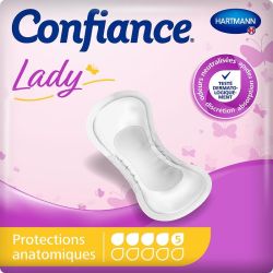 Confiance Lady Pads Protections Absorbantes 5 Gouttes - 14 Pièces