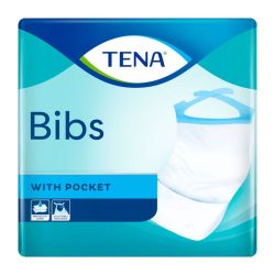 Tena Bibs - Bavoir Pour Adultes Jetable - Taille M - 46x37cm - 150 pièces