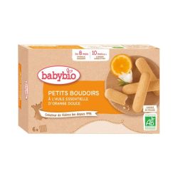 Babybio Petits Boudoirs Huile Essentielle d'Orange Douce - 24 biscuits