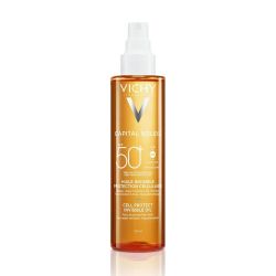 Vichy Capital Soleil Huile Invisible Protection Cellulaire SPF50+ - 200 ml - Visage, Corps et Cheveux