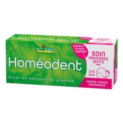 Homéodent Dentifrice Soin Premières Dents Fraise Framboise - 50ml