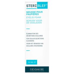 Densmore Steriblef Mousse pour Paupières - 50 ml - Nettoyage doux et efficace yeux sensibles
