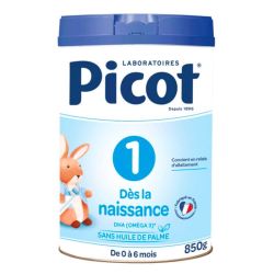 Picot Lait Infantil 1er Âge - 0/6 Mois - Sans Huile de Palme - 850g