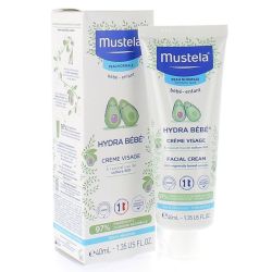 Mustela Hydra Bébé Crème Visage Peau Normale 40ml