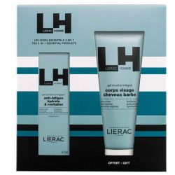 Lierac Homme Coffret Fête des Pères Gel Hydratant Energisant 50ml + Gel Douche OFFERT 250ml