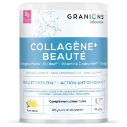 Granions Collagène+ Beauté, Peau & Cheveux Goût Citron - 255g